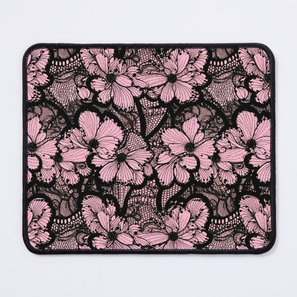 Item preview, Black lace with pink background designed and sold by FatBirdie.