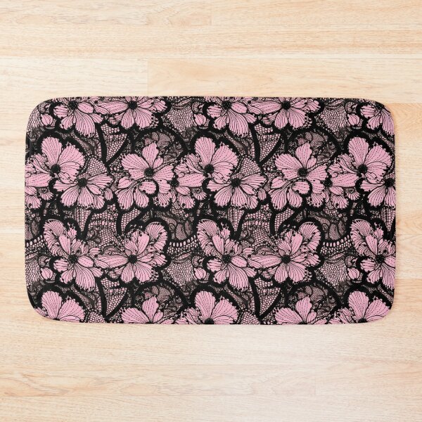 Item preview, Black lace with pink background  designed and sold by FatBirdie.