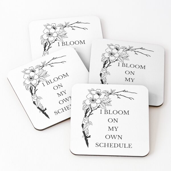 Item preview,  I Bloom on My Own Schedule – Minimalist Self Growth Quote designed and sold by Panoramax.
