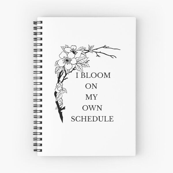 Item preview,  I Bloom on My Own Schedule – Minimalist Self Growth Quote designed and sold by Panoramax.