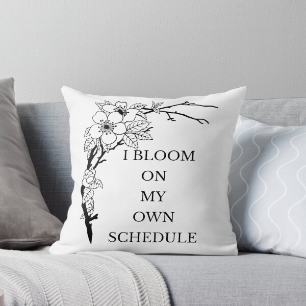 Item preview, I Bloom on My Own Schedule – Minimalist Self Growth Quote designed and sold by Panoramax.