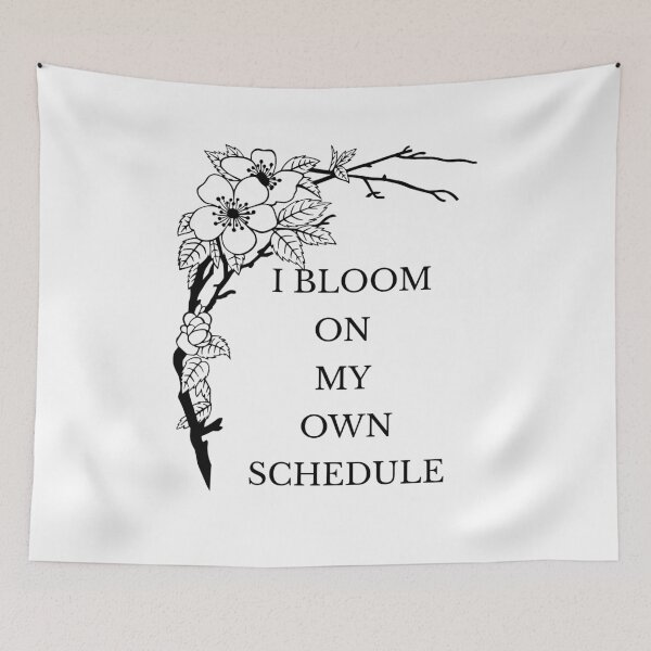 Item preview,  I Bloom on My Own Schedule – Minimalist Self Growth Quote designed and sold by Panoramax.