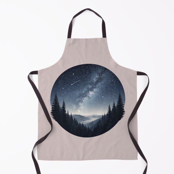 Item preview, Quiet Night Sky Over Forest Mountains - Stargazing designed and sold by Youssef-BM.