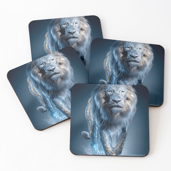 Item preview, Majestic Glittering Lion with Mystical Glow designed and sold by Artessie.