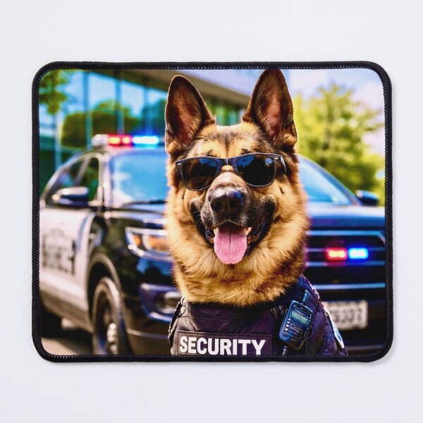 Item preview, Police dog on duty. Service dog. German Shepherd as a police officer. designed and sold by Steffani Lehmann.