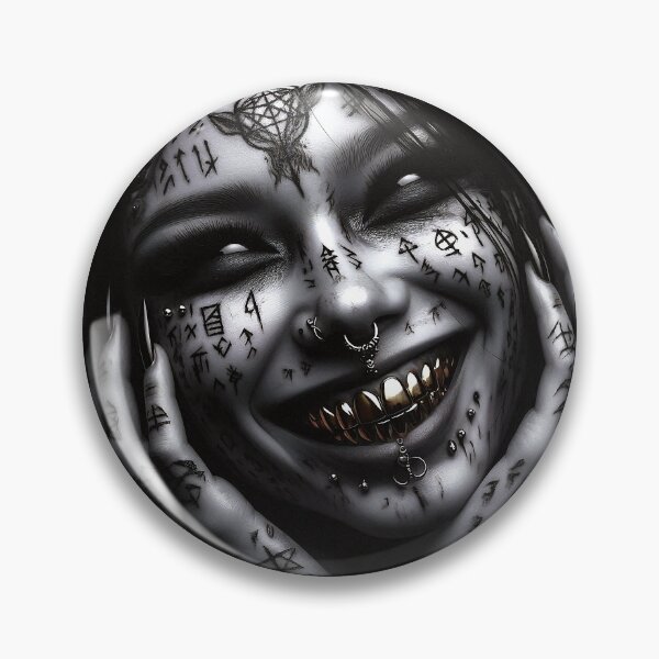 Item preview, Occult Runes Surreal Horror Portrait designed and sold by Insomnia Art Designs.