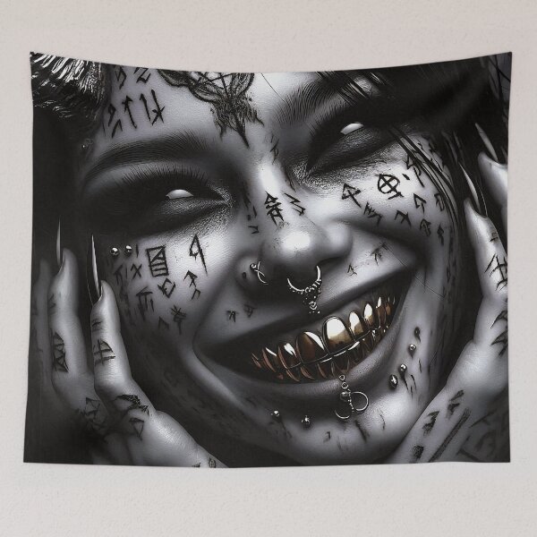 Item preview, Occult Runes Surreal Horror Portrait designed and sold by Insomnia Art Designs.