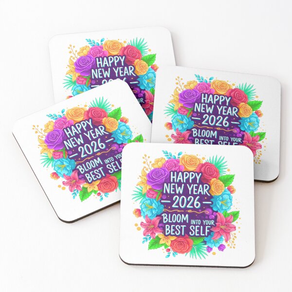 Item preview, Happy New Year 2026 Bloom Into Your Best Self Floral Art designed and sold by lojadpop.