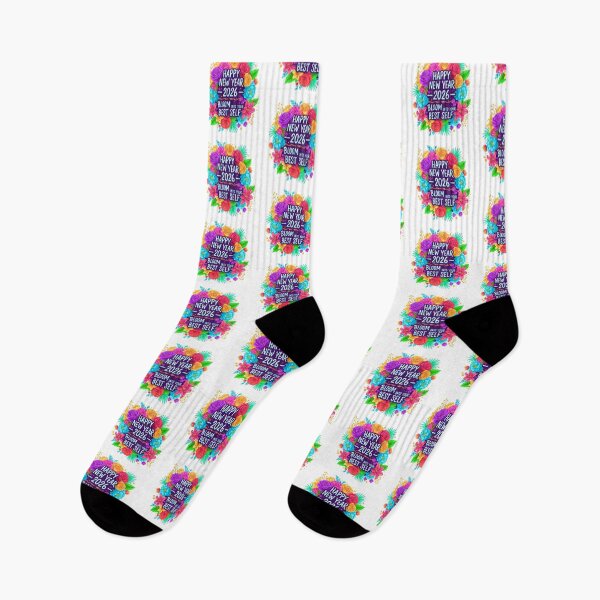 Item preview, Happy New Year 2026 Bloom Into Your Best Self Floral Art designed and sold by lojadpop.