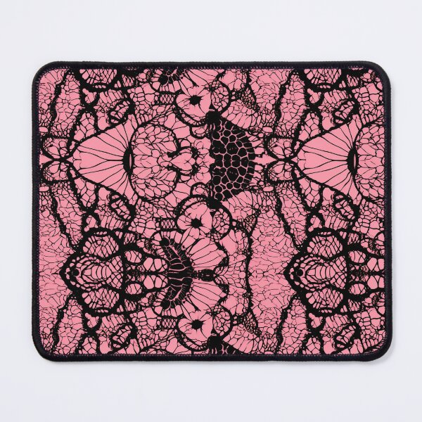 Item preview, Black lace with pink background designed and sold by FatBirdie.