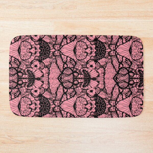 Item preview, Black lace with pink background  designed and sold by FatBirdie.