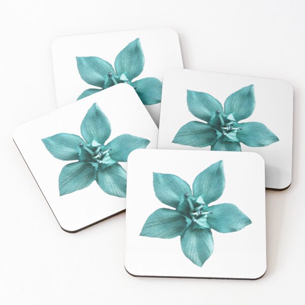 Item preview, Cyan flower with effect designed and sold by di-Vera-Rosati.
