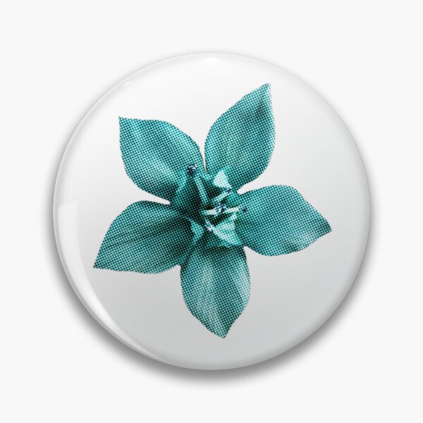 Item preview, Cyan flower with effect designed and sold by di-Vera-Rosati.