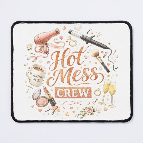 Item preview, Hot Mess Crew – Bride Squad Energy designed and sold by ArgentoArt.