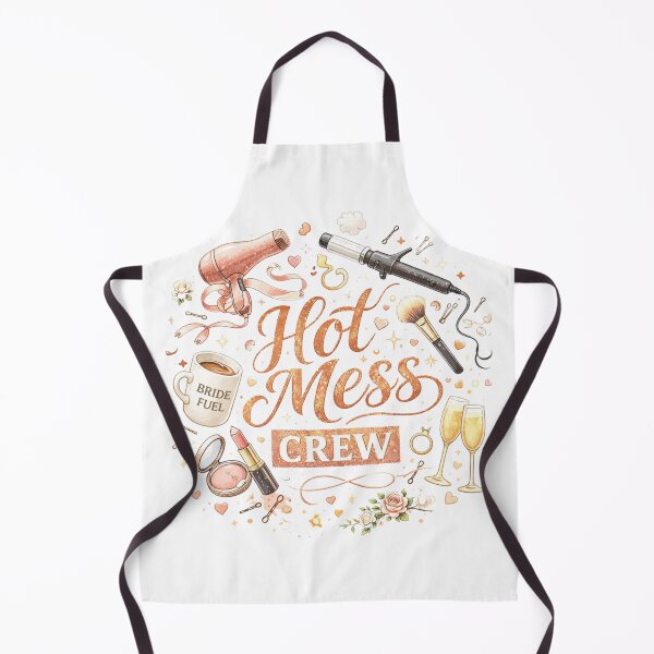 Item preview, Hot Mess Crew – Bride Squad Energy designed and sold by ArgentoArt.