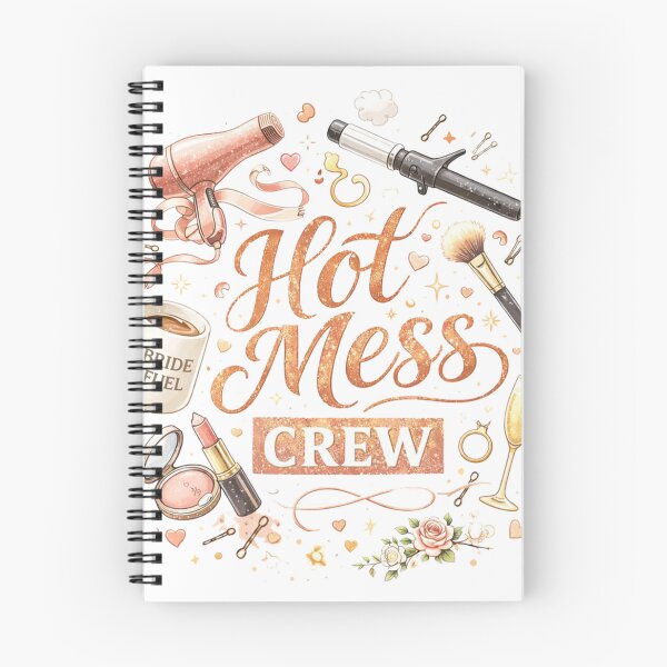 Item preview, Hot Mess Crew – Bride Squad Energy designed and sold by ArgentoArt.