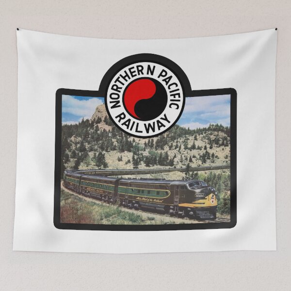 Item preview, Vintage Northern Pacific Railroad - Scenic Route Across America designed and sold by QuayTradingCo.