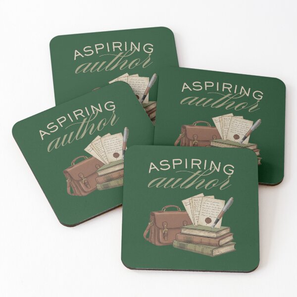 Item preview, Aspiring Author Vintage Aesthetic – Dark Academia Writer Illustration – Classic Literary Gift designed and sold by justyna-s28.