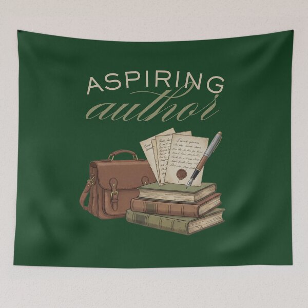 Item preview, Aspiring Author Vintage Aesthetic – Dark Academia Writer Illustration – Classic Literary Gift designed and sold by justyna-s28.