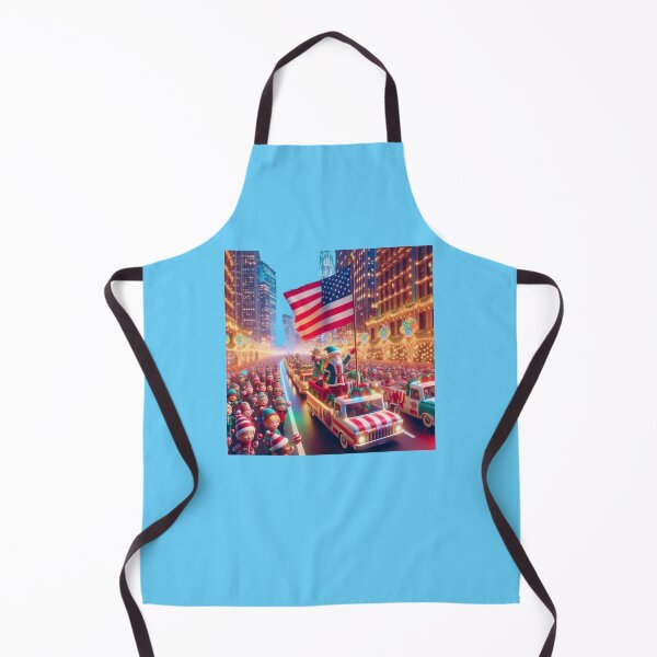 Item preview, York Christmas Parade – Cute 3D Holiday Celebration with USA Flag ,  designed and sold by PaintMeWorld.