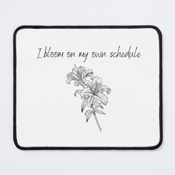 Item preview, I Bloom on My Own Schedule – Soft Floral Line Art designed and sold by Panoramax.