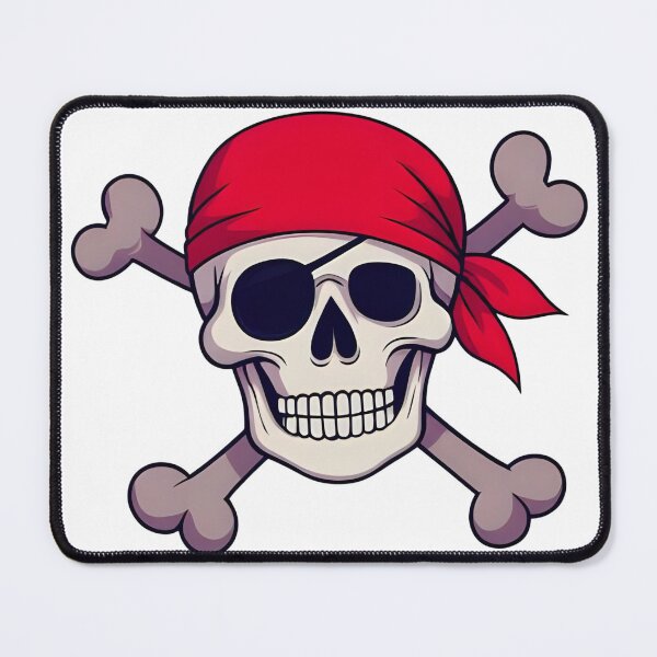 Item preview, Pirate and Crossbones Illustration Arr Pirate Skull With Bandana Graphic designed and sold by bestggraphico.