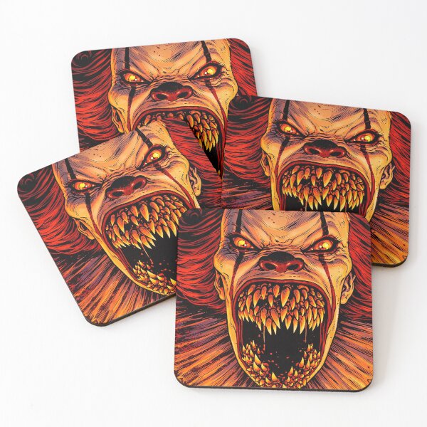 Item preview, The scary clown Pennywise with his teeth from It: Welcome to Derry (fan art) designed and sold by PopCultureAndStuff.