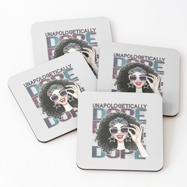 Item preview,  Unapologetically Dope White & Black Woman Art – Empowerment Glitter Portrait designed and sold by Williams Anderson.