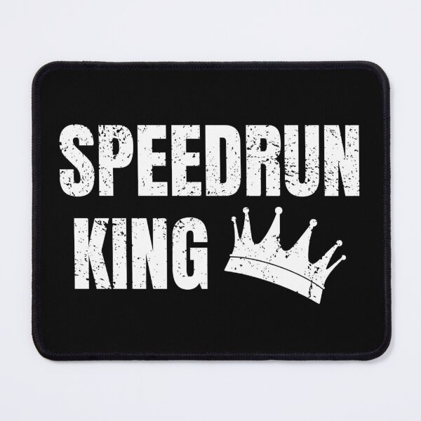Item preview, Speedrun King Grunge Crown – Bold Gamer Speedrunning Design designed and sold by PHRASEandSTYLE.