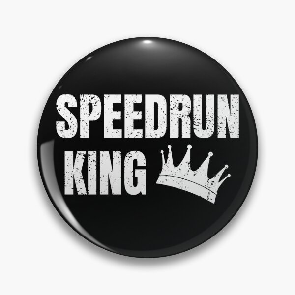Item preview, Speedrun King Grunge Crown – Bold Gamer Speedrunning Design designed and sold by PHRASEandSTYLE.