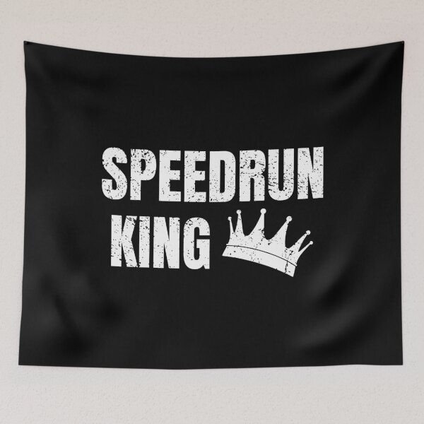 Item preview, Speedrun King Grunge Crown – Bold Gamer Speedrunning Design designed and sold by PHRASEandSTYLE.
