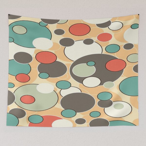 Item preview, MULTICOLOR CIRCLES WITH CHAOTIC AND SEAMLESS PATTERN  designed and sold by Matoo5062.