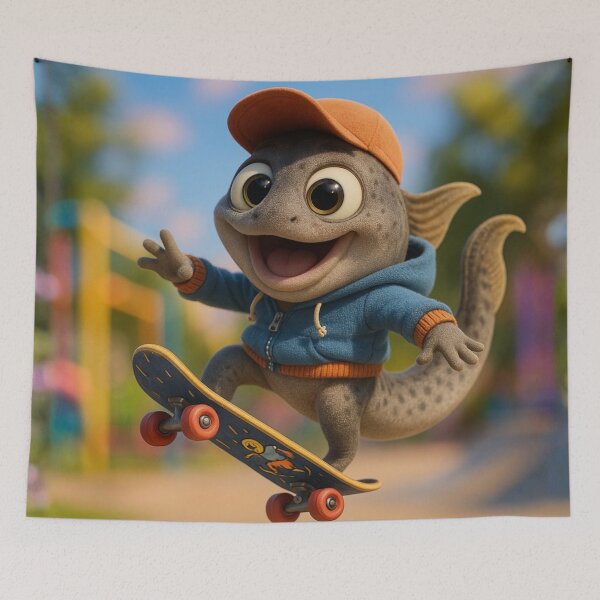 Item preview, Skater Lamprey Fish designed and sold by Sillytoe.