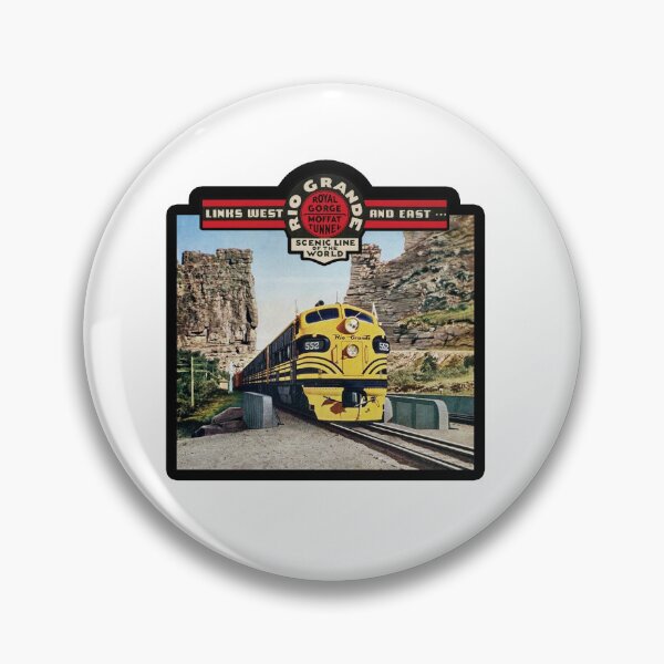 Item preview, Vintage Rio Grande Railroad - Royal Gorge and Moffat Tunnel - Scenic Line Of The World designed and sold by QuayTradingCo.