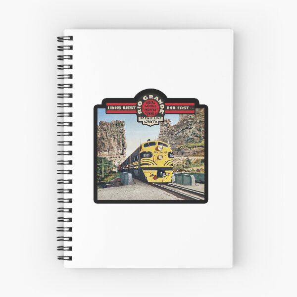 Item preview, Vintage Rio Grande Railroad - Royal Gorge and Moffat Tunnel - Scenic Line Of The World designed and sold by QuayTradingCo.