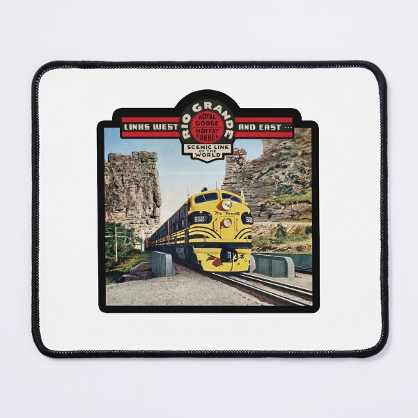 Item preview, Vintage Rio Grande Railroad - Royal Gorge and Moffat Tunnel - Scenic Line Of The World designed and sold by QuayTradingCo.