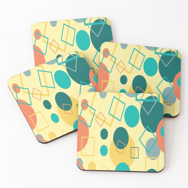 Item preview, MULTICOLOR CIRCLES AND SQUARES SEAMLESS PATTERN  designed and sold by Matoo5062.