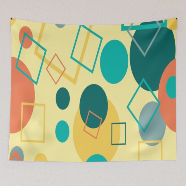 Item preview, MULTICOLOR CIRCLES AND SQUARES SEAMLESS PATTERN  designed and sold by Matoo5062.
