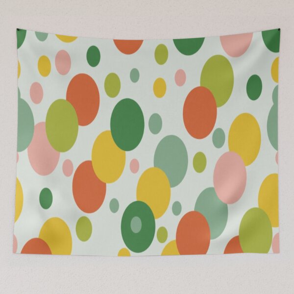 Item preview, MULTICOLOR CIRCLES WITH CHAOTIC AND SEAMLESS PATTERN  designed and sold by Matoo5062.