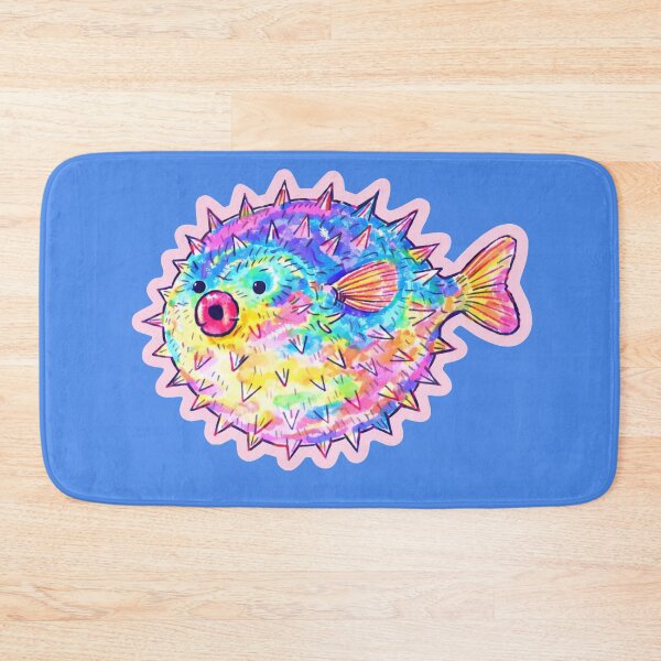 Item preview, Rainbow Puffer Fish designed and sold by Eleanor Reyelt Art.