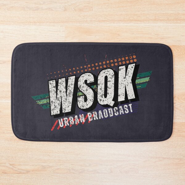 Item preview, WSQK Urban Broadcast Retro Distressed Logo designed and sold by phiawdesign9.