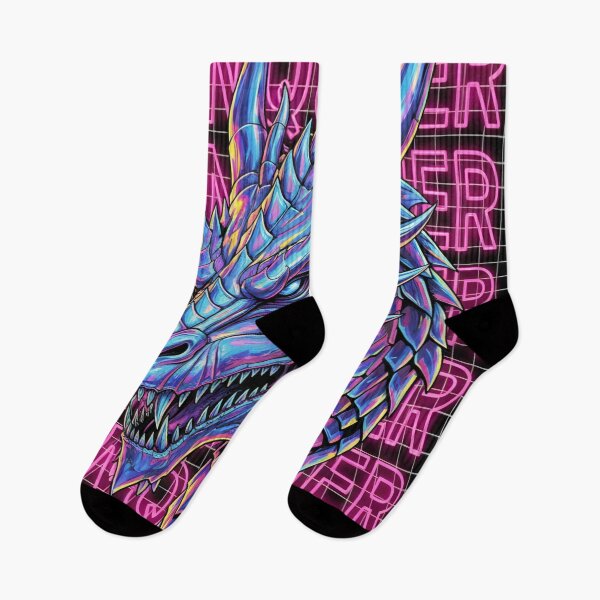 Item preview, Cyber Resilience: Neon Synthwave Dragon Conqueror designed and sold by JanRizz.