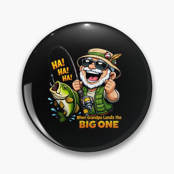 Item preview, When Grandpa Lands the Big One – Funny Fishing Grandpa designed and sold by DailyStrength.