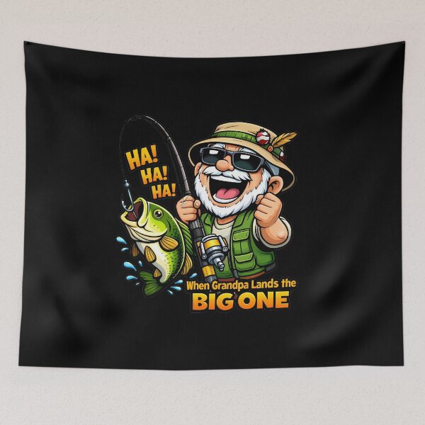 Item preview, When Grandpa Lands the Big One – Funny Fishing Grandpa designed and sold by DailyStrength.