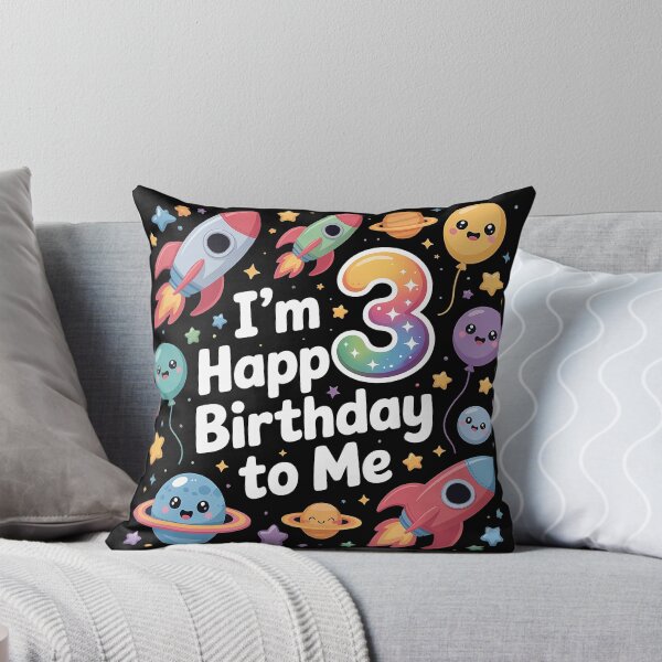 Item preview, Cute Space 3rd Birthday I'm Happy Birthday To Me designed and sold by sky11PP.