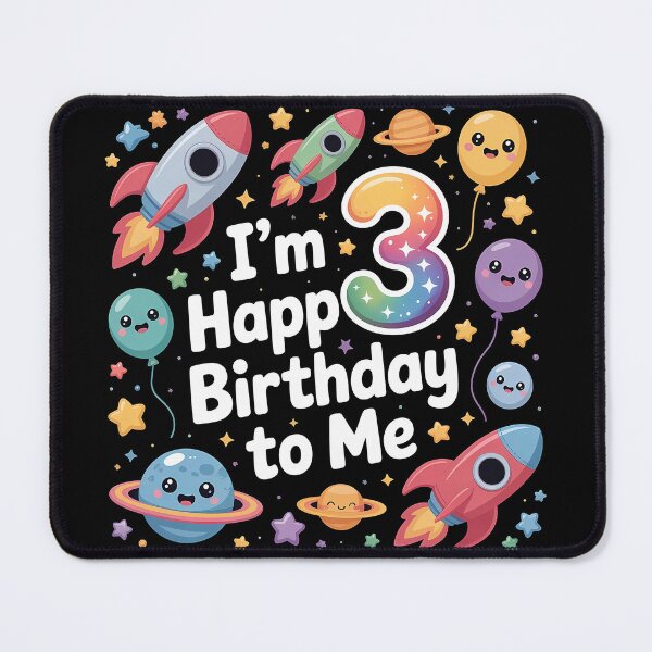 Item preview, Cute Space 3rd Birthday I'm Happy Birthday To Me designed and sold by sky11PP.