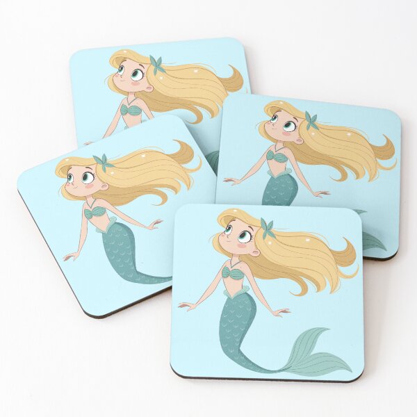 Item preview, Blonde mermaid cute in anime style designed and sold by Danime Planet.