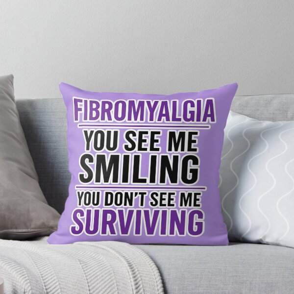 Item preview, Fibromyalgia Awareness Quote – You See Me Smiling You Don’t See Me Surviving – Chronic Illness Invisible Pain Mental Health Strength Typography Art designed and sold by AnTartstudios.