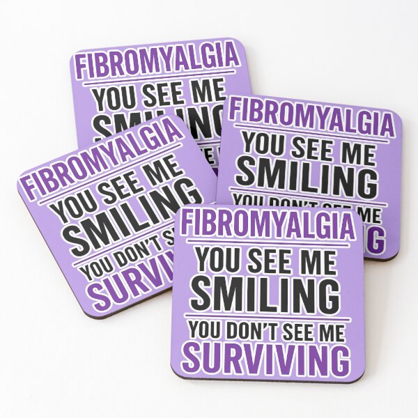 Item preview, Fibromyalgia Awareness Quote – You See Me Smiling You Don’t See Me Surviving – Chronic Illness Invisible Pain Mental Health Strength Typography Art designed and sold by AnTartstudios.