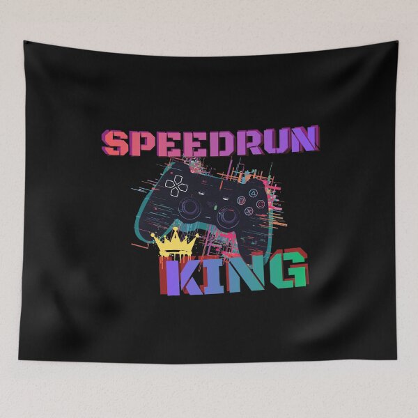 Item preview, Speedrun King Glitch Controller – Cyber Gamer Speedrunning Art designed and sold by PHRASEandSTYLE.